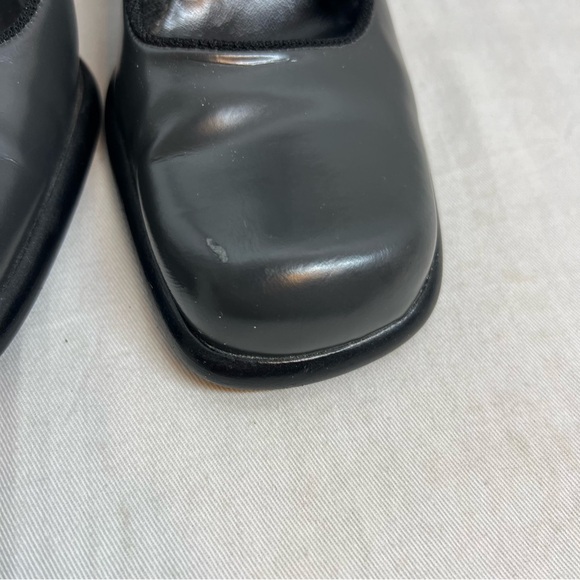 Vintage 90s Prada patent leather Mary Jane heels square toe ankle strap - Picture 10 of 11